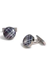 Burberry Enameled Check Print Cuff Links $165.00