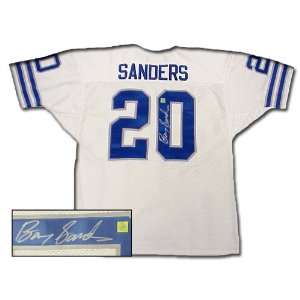 Barry Sanders Signed Authentic Style Lions White Jersey