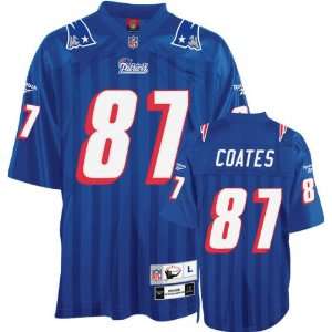 Ben Coates Blue Reebok NFL Premier 1996 Throwback New England Patriots 