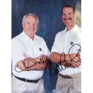  Chuck Noll and Bill Cowher Pittsburgh Steelers Autographed 