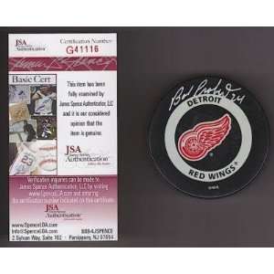 Bob Probert Autographed Puck   JSA #G41116   Autographed NHL Pucks 