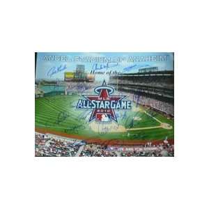 2010) 16x20 By Joe Girardi, Mariano Rivera, Jered Weaver, Torii Hunter 