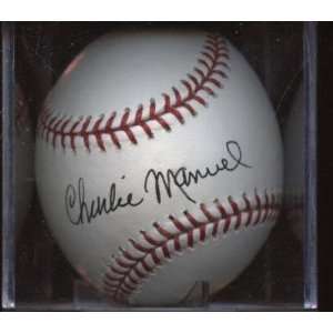  Charlie Manuel Signed Baseball B & E Hologram 