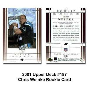  Upper Deck Carolina Panthers Chris Weinke 2001 Rookie 