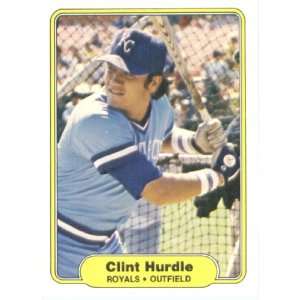  1982 Fleer # 411 Clint Hurdle Kansas City Royals Baseball 