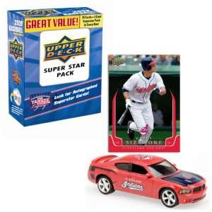   Charger with Grady Sizemore Trading Card and 2008 Series 1 Super Pack