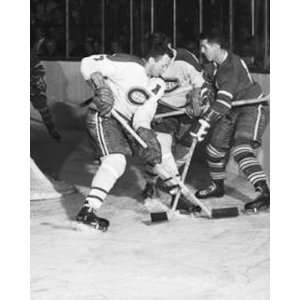 Doug Harvey battling behind net 8x10