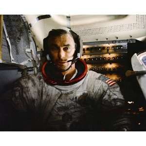  Apollo 17 Eugene Cernan in Lunar Module 8x10 Silver Halide 