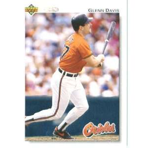  1992 Upper Deck # 654 Glenn Davis Baltimore Orioles 