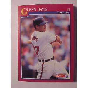  1991 Score Rookie/Traded 7T Glenn Davis Baltimore Orioles 