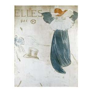 Frontispice Pour Elles by Henri de Toulouse Lautrec. Size 23.29 inches 