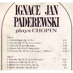  Ignace Jan Paderewski Plays Chopin_J Concert Pianist Ignace 