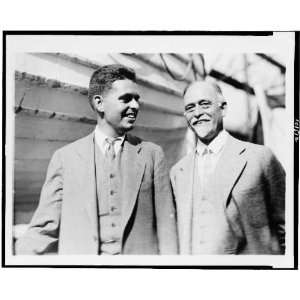 Photo Prof. Irving Fisher of Yale, and son Irving 1927  