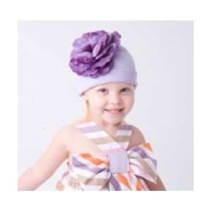  Jamie Rae Lavender Cotton Hat with Lavender Rose Size 0 18 