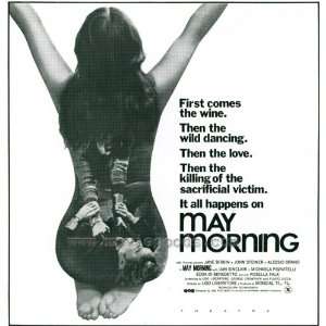  May Morning Poster Movie 27x40 Jane Birkin Alessio Orano 