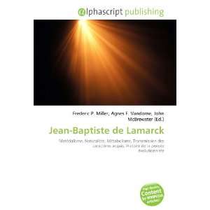  Jean Baptiste de Lamarck (French Edition) (9786133813328 