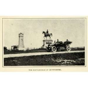  1907 Print Gettysburg Battlefield John Reynolds Statue 
