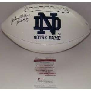 NEW Johnny Lattner SIGNED Notre Dame Football JSA   Autographed 