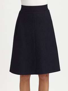 Carven   Wool A Line Skirt