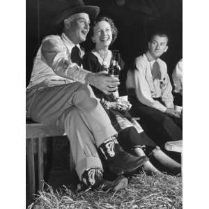 Fred Cole and Marjorie Montgomery, Wearing Western Fashions, Sharing a 