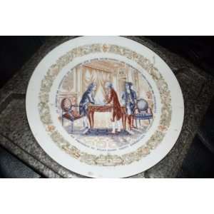  Porcelaine De Limoges France Marquis De Lafayette Plate 1 