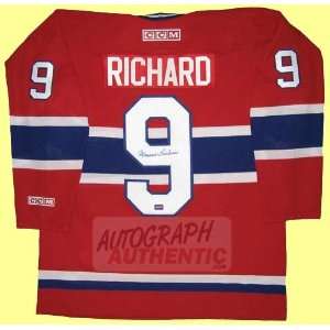  Autographed Maurice Richard Montreal Canadiens Jersey 