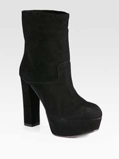 Marni   Suede Platform Ankle Boots