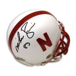 Mike Rozier Autographed/Hand Signed Nebraska Cornhusker Mini Helmet