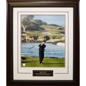 Mike Weir Signed 16X20 Deluxe Frame   2003 Pebble Beach