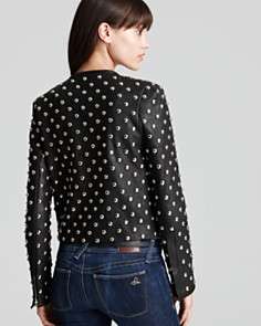 DIANE von FURSTENBERG Jacket   Kate Studded Leather