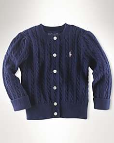 Ralph Lauren Childrenswear Girls Cable Cardigan Sweater   Sizes 4 6X