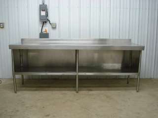 94 Stainless Steel Heavy Duty Work Prep Top Cabinet Table 7 10 