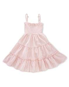 Ralph Lauren Childrenswear Toddler Girls Stripe Smocked Dress   Sizes 