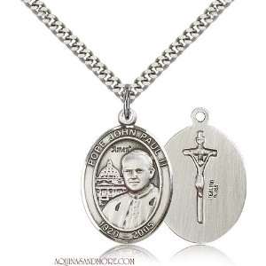 Pope John Paul II Large Sterling Silver Medal