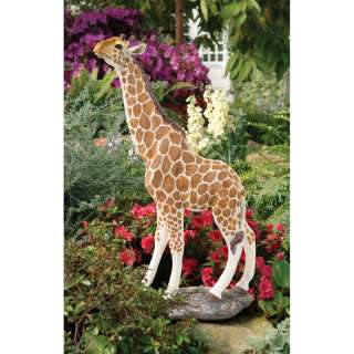 Realistic Statuesque Exotic Safari Hand Painted Giraffe Garden Yard 