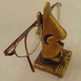 Eyeglasses holder Nose figure Sculpture, Carvings, Masks 