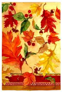 Colors of Fall Leaves Garden Flag Mini Flags  