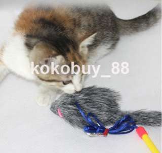   New Many Colors Cat Catcher Wand Cat Toy Pole The Toys Kitten Ferret