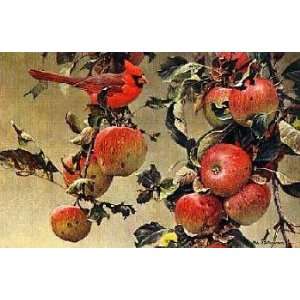  Robert Bateman   Cardinal and Wild Apples