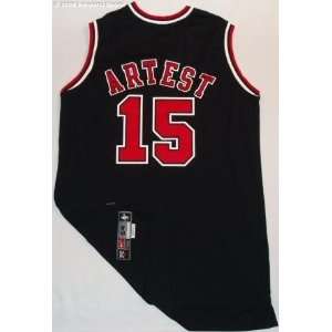 Ron Artest Bulls Black Nike Game Worn 2001 02 Season Jersey