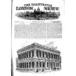  1855 CARLTON CLUB HOUSE PALL MALL LONDON ARCHITECTURE 