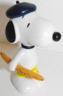 Snoopy French Bread Figurine Made by Plastoy PEANUTS  