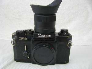 Canon F 1 body and Canon saist level finder  