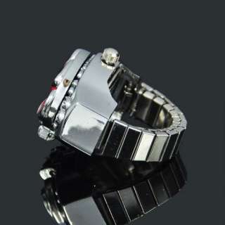   Stone Women Lady Finger Ring Jewellery Quartz Watch gift  