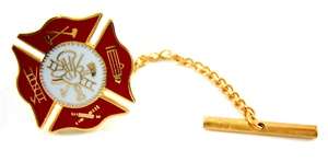 New Fire Department Rescue EMT Shield Tie Pin Tack  