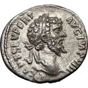 SEPTIMIUS SEVERUS 196AD Authentic Silver Roman Coin PAX PEACE
