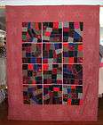 Vintage Antique Dated American Family Crazy Block QUILT  