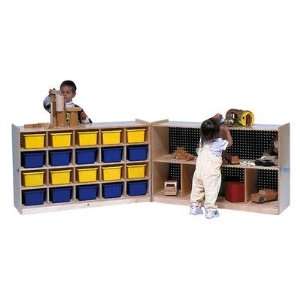  Steffy SWP1016 20 Tray Fold and Lock Mobile Storage Unit 