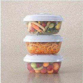 FoodSaver Vacuum Sealed set of 3 Food Containers 25oz  