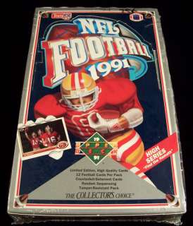 1991 UPPER DECK FOOTBALL HIGH SERIES TRADING CARD BOX  